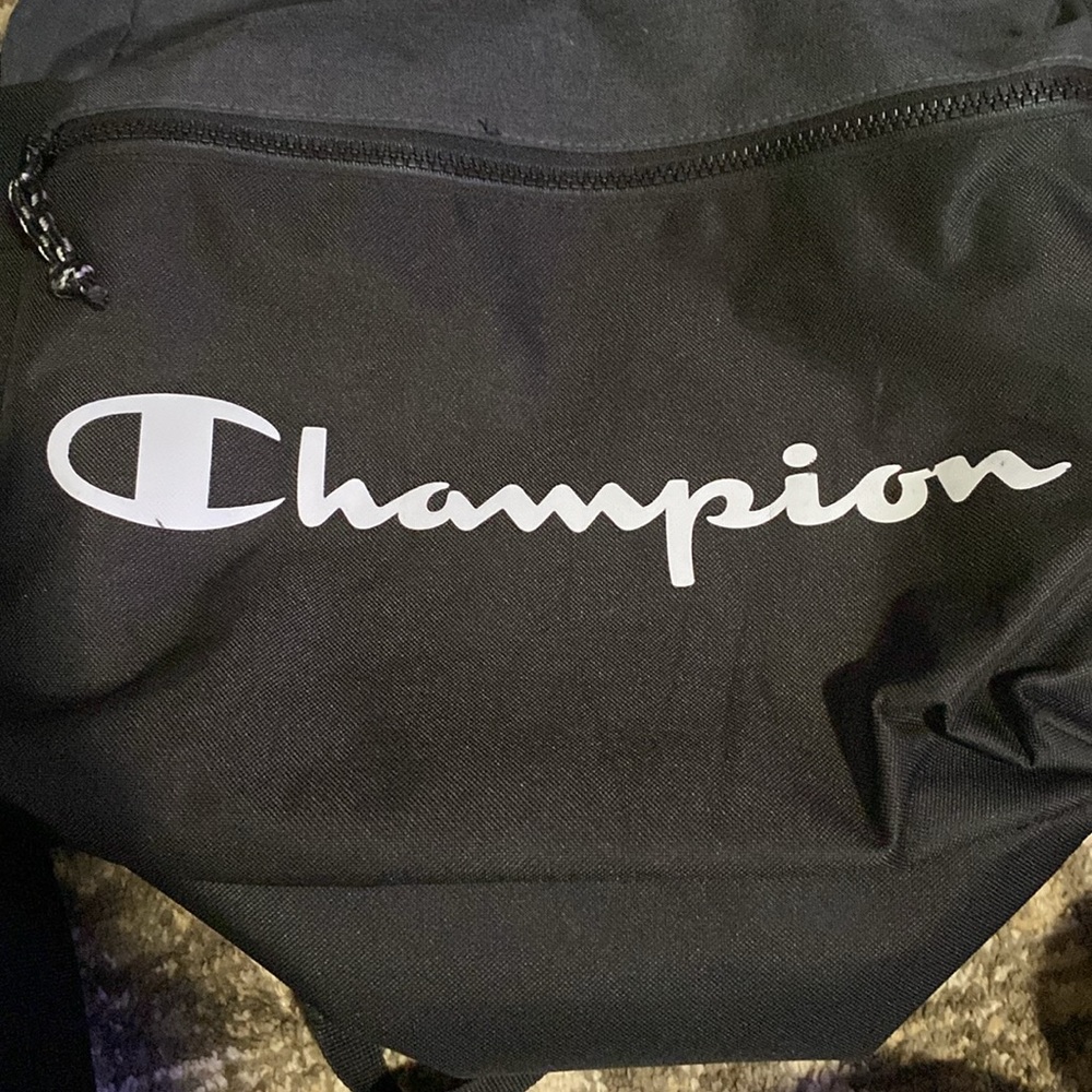 Champion Black Medium Sized Backpack - image 4